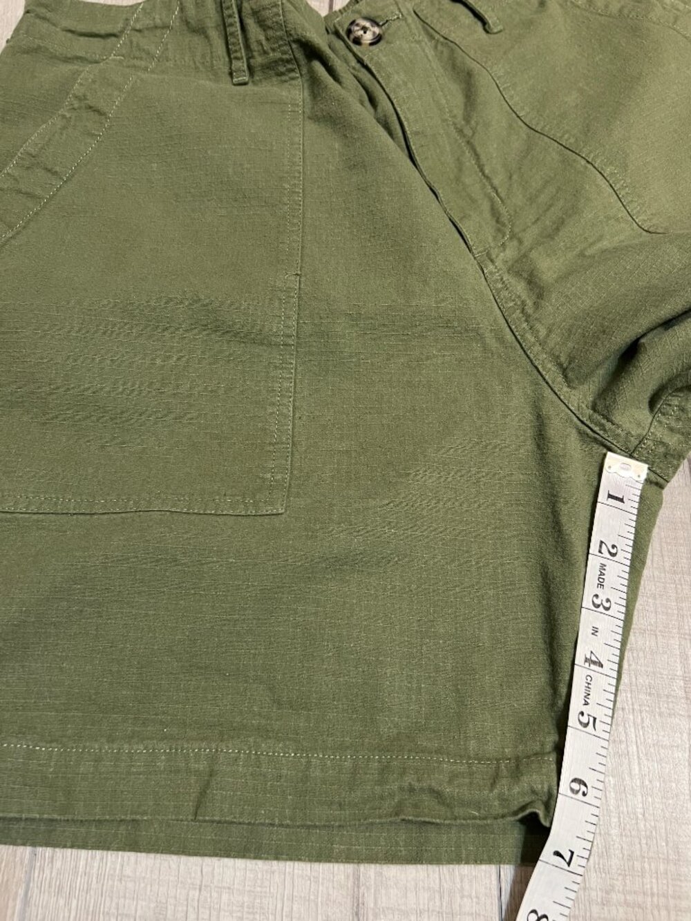 Mollusk California Utility Shorts Mens XL Green Cotton Coastal Minimalist Surf - Picture 8 of 10